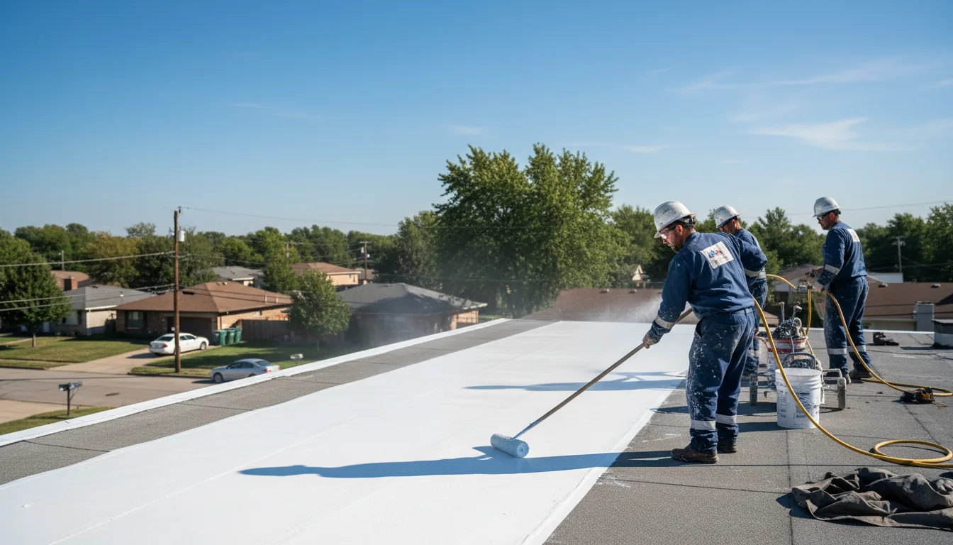Commercial roof coating in Gardner, IL near me